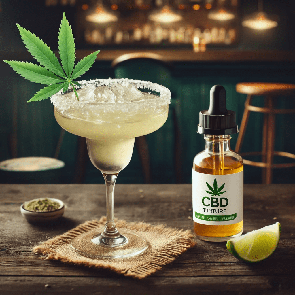 Best cannabis margarita cocktail with CBD tincture available at Chamba Cannabis Co. in Waterloo